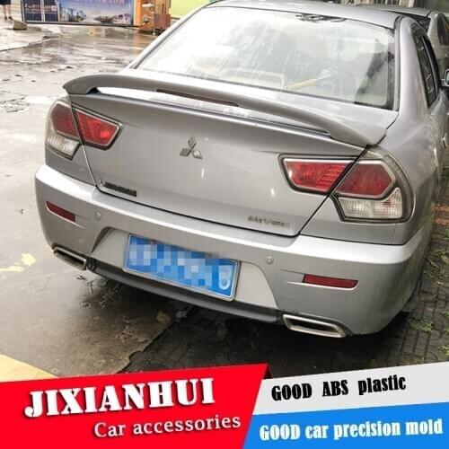 For Lancer LACCER Spoiler 2006-2010 Mitsubishi Lancer jsK Spoiler ABS plastic Material Car Rear Wing Color Rear Spoiler