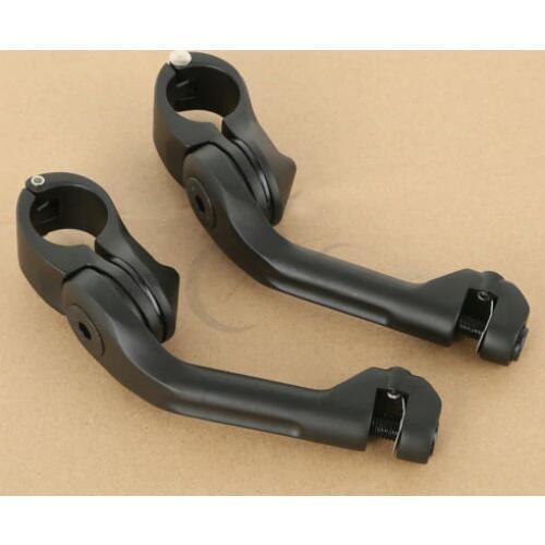 Universal 1.25" 32mm Long Angled Highway Peg Mount Kit For Harley Honda Kawasaki