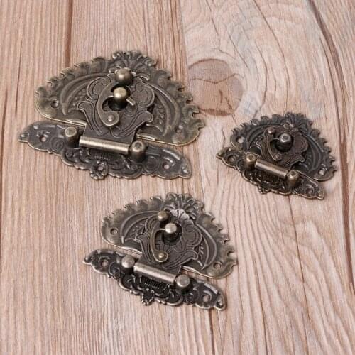 Vintage Retro Style Decorative Hasp Toggle Suitcase Box Lock Hook Latch Buckles Suitable For Cabinets, Boxes, Jewel Boxes, Etc
