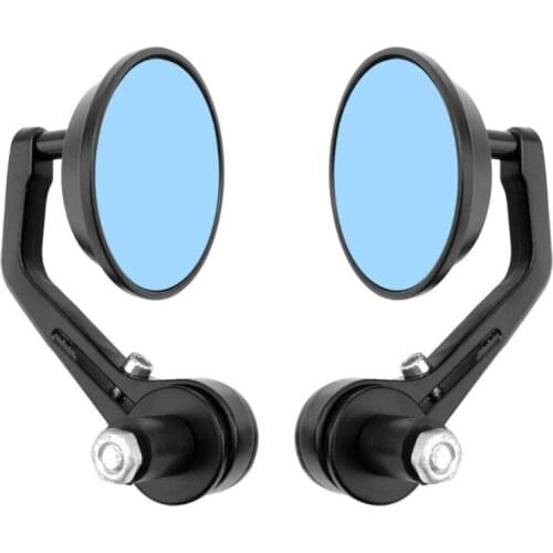 2Pcs 7/8" Aluminum Handlebar Mirrors 2PcS Motorcycle Rear View Mirror Parking Mirror Motorbike Accessories