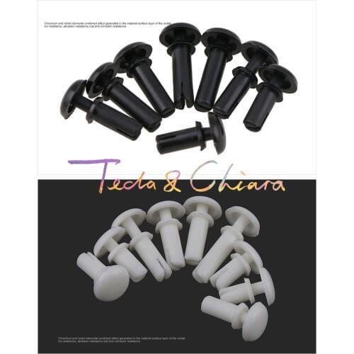 100Pcs R2040 2.1mm x 2mm for 4mm 2.1 * 2 for 4 Diameter Hole White Black Nylon Plastic Insulating PC Board R Type Push