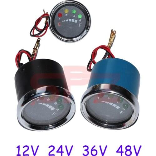 12V 24V 36V 48V precision LED battery meter electric marine indicator display meter suitable for Golfcart ATV forklift