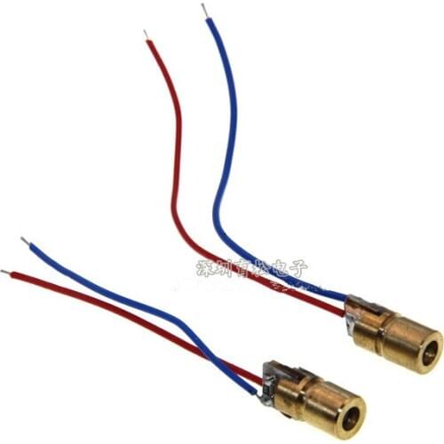 3V 5V laser tube laser diode dotted copper semiconductor laser tube 6MM outer diameter