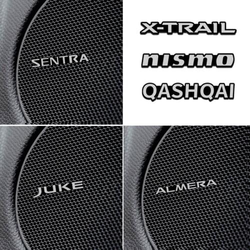 Car audio Speaker Badge for Nissan Note Juke Sentra Patrol Navara Micra Leaf Almera X-trail Hi-Fi Speaker audio Speaker sticker