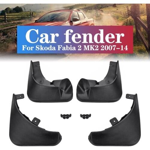 Mud Flaps Fender Splash Guards Mudflap Mudguard Accessories For Skoda Fabia 2 MK2 2007 - 2014