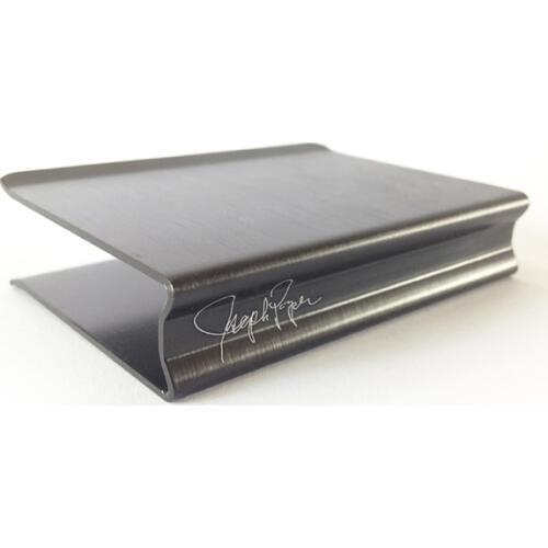 Black Card Clip With Letter Deck Protect Device (With singed name) Magic Tricks Close Up Street Gimmick Props Accessories