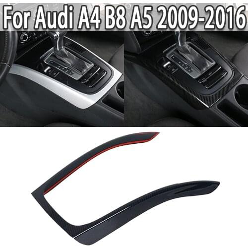 K-Car Center Console Gear Shift Frame Decoration Cover Trim For Audi A4 B8 A5 2009-2016 ABS Car Styling Interior Modified