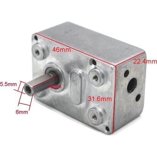 Bringsmrt Micro Motor Gearbox JGY-370 Worm Gear Motor Gearbox Reducer All Metal Gear Motor Gearbox High Quality Large Torque