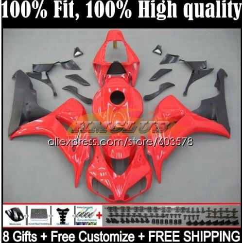 Injection Body For HONDA CBR 1000 RR CC CBR 1000RR 1000CC 49CL.30 CBR1000RR 06 07 CBR1000 RR 2006 2007 OEM Fairing Factory red