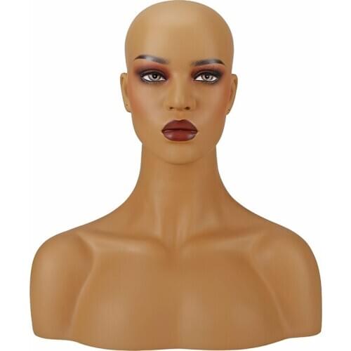 Firberglass Mannequin Head Bust For Wigs And Hat Display