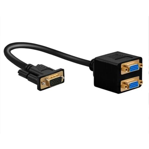 VGA One-point Two-wire Vga Screen Computer Monitor Cable Male To Female Cable Copper Wire Material