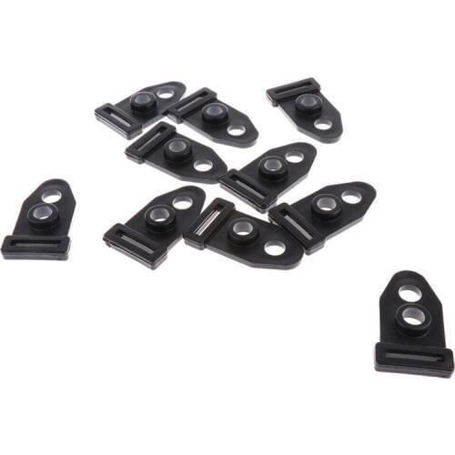 Tent Ground Fixed Clip Nail Pole Rod Feet Plastic Clamp Camping Accessory