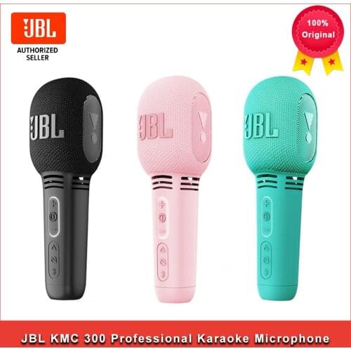 JBL KMC 300 Professional Karaoke Microphone Portable Bluetooth Wireless Speaker Microphone for Phone Handheld Dynamic Mic