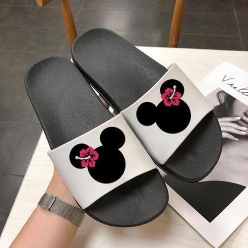 Women Cartoon Slippers Summer Indoor Slippers Cute Animal Beach Flip Flops Bathroom Home Slippers Non Slip Bathroom Home Slides