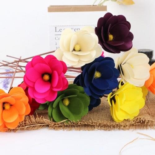 Dried Hibiscus Flower Rose Chip Cute Aesthetic Room Decor Handicraft Crafts Cheap Artificial Plants Country Wedding Supplies