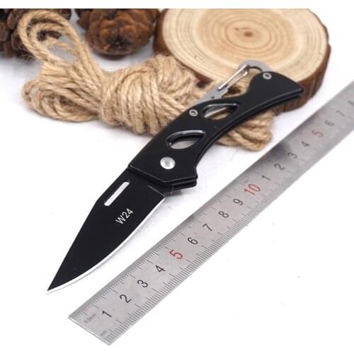 Tactical Knife Folding Survival Knife Key chain 56HRC Hunting Pocket Knives Keychain Outdoor Camping Multi EDC tools