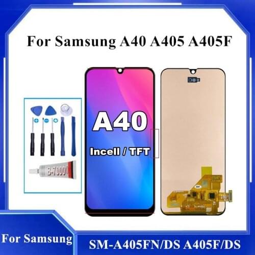 5.9" TFT incell LCD For Samsung Galaxy A40 SM-A405FN/DS A405F/DS LCD Display Touch Screen Digitizer assembly For Galaxy A40