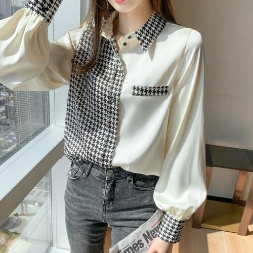 Tracyen Womens Satin Shirts