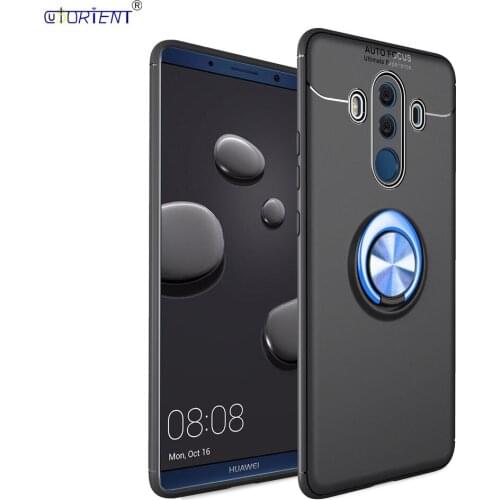 For Huawei Mate 10 Pro Ultra Thin Shockproof Case Mate10 Pro BLA-L09 BLA-L29 BLA-AL00 Car Holder Stand Finger Ring Full Cover
