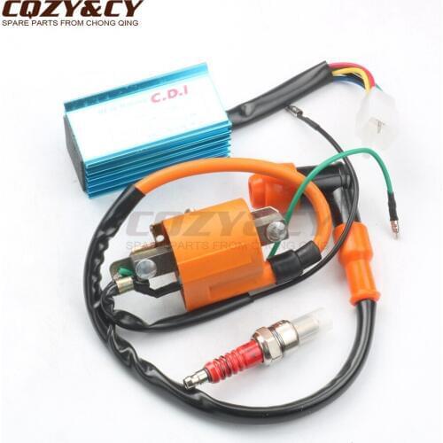 High Performance Racing CDI & Ignition Coil Scooter Moped for 4 STROKE ATV 70 90 110 cc