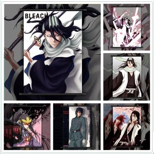 WTQ Bleach Kuchiki Byakuya Anime HD Poster Canvas Painting Anime Posters Wall Decor Wall Art Picture Room Decor Home Decor