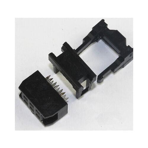 100PCS IDC Socket FC-6P 2.54mm IDC connector 6-pin cable socket 6P 2X3P IDC