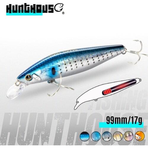 3 Pie/Bag Hunthouse 99mm Silent Assassin Tungsten weight slider system exclusive 17g sinking flashy sardines fishing Minnow lure