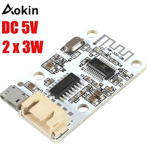 3w*2 Dc 5v Micro Usb Power 3w+3w Bluetooth 4.0 Audio Receiver Board Wireless Digital Mini Bluetooth Amplifier Module For Speaker