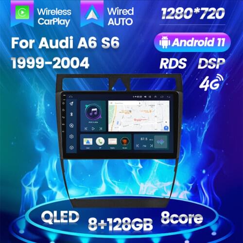 Android 8.1 1G+16GB IPS Screen Car Multimedia DVD Player GPS Radio For AUDI A6 4B C5 1997-2005 GPS Stereo Video 2 Din Car Radio