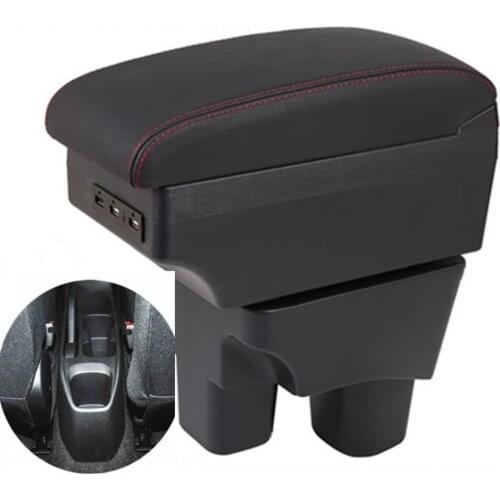 For Chevrolet Onix Armrest box central Store content box with USB interface