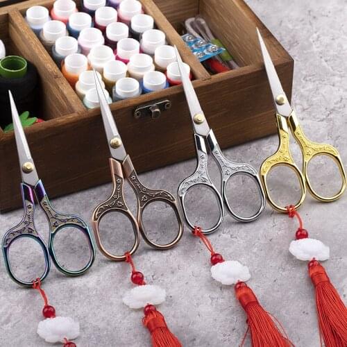 European Retro Tailor Scissors Antique Vintage Scissors Cutter Thread Embroidery Scissor Needlework Sewing Accessories Tool