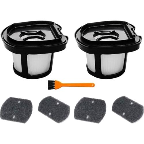 Filter for Bissell Pet Hair Eraser Hand Vacuum 2284W 2390 2389 2390A,Replace Parts 1614212 1614203 1614204,(Pack 2+4+1)