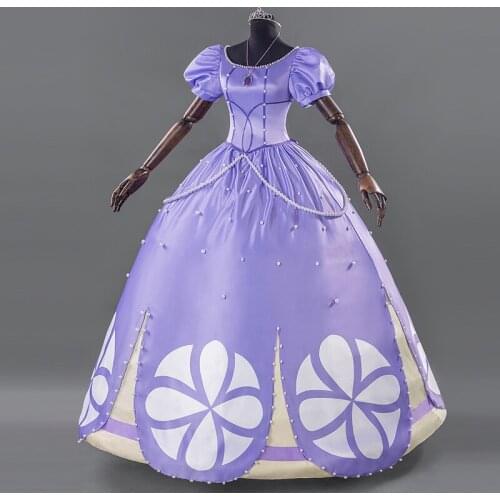 Custom Made Princess Sophia Dress Cosplay Costume For Christmas Halloween Fancy Party