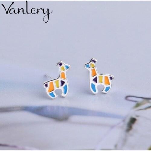 Korean Version of Retro Vintage Deer Earrings For Women Punk Geometric Earrings 2021 New Trendy Jewelry