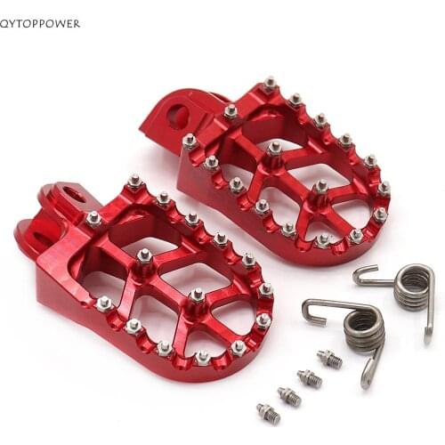 Red Footrest Foot Pegs For EXC EXC-F XC XC-F XC-W SX SX-F 85 125 150 200 250 300 350 400 450 525 5302016-2017 2018 2019