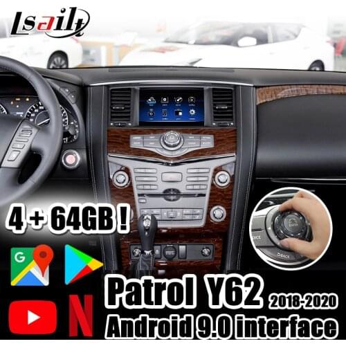 Lsailt PX6 4GB CarPlay&Android video interface with Netflix , YouTube, Android Auto for Patrol 2018-now Elgrand,370Z,Y62