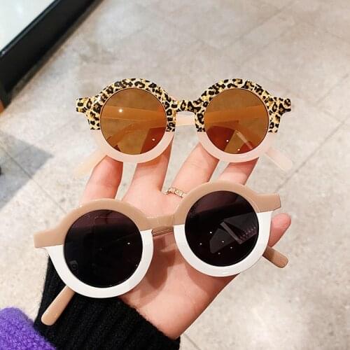 Fashion Retro Round Kids Sunglasses Brand Designer Children Sunglasses Boys Girls Baby Outdoors Goggle Shades Eyewear