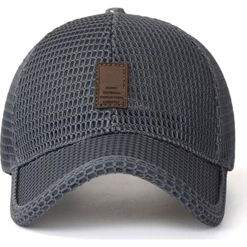 2021 New Hiphop Hat Sunproof Cap Visor For Men Women Adjustable Mesh Baseball Cap Outdoor Sunscreen Breathable wholesale