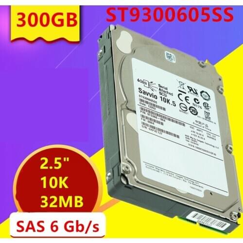 New HDD For Seagate Brand 300GB 2.5" 10K SAS 6 Gb/s 32MB For Internal HDD For Enterprise Class HDD For ST9300605SS