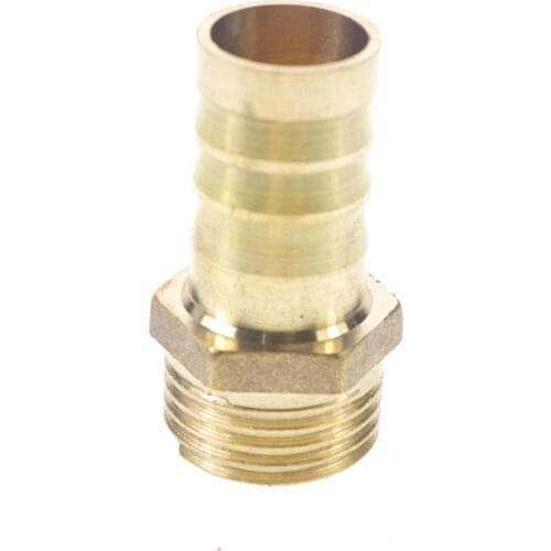 LOT 5 Hose Barb I/D 16mm x 1/2" BSP Male Thread Brass coupler Splicer Connector fitting for Fuel Gas Water