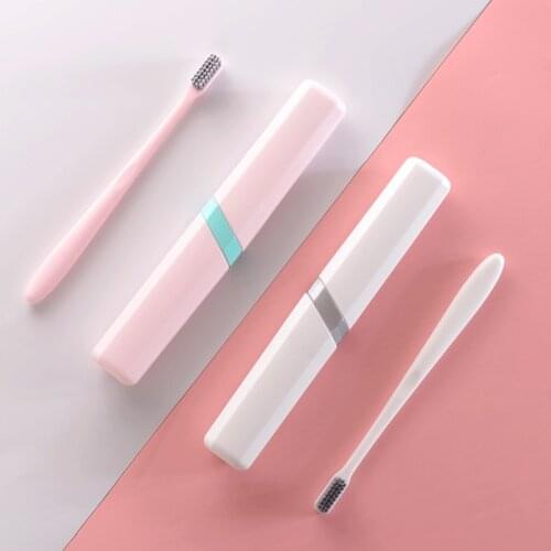 Portable Toothbrush Case Cover with Toothbrush Plastic Toothpaste Storage Box Organizer Holder Bathroom Accessories Travel