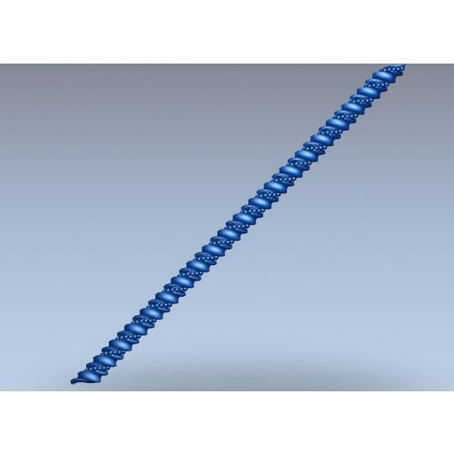 3d model relief for cnc in STL file format Meandr_18