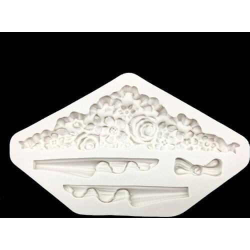 Fringe Shapes Silicone Sugarcraft Mould, Fondant Cake Decorating Tools Bakeware