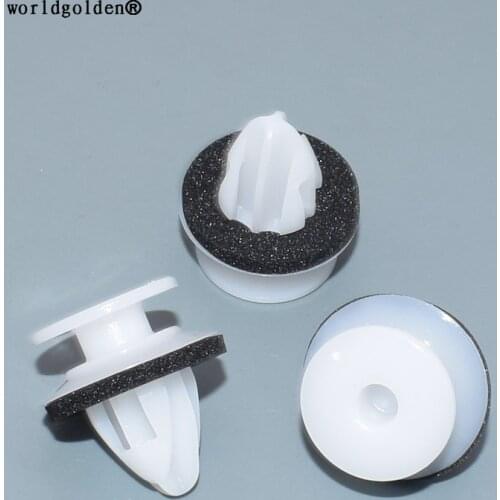 Worldgolden 100pcs plastic Fender Flare Moulding Clip for Mazda#KD51-51-W24 KD5151W24