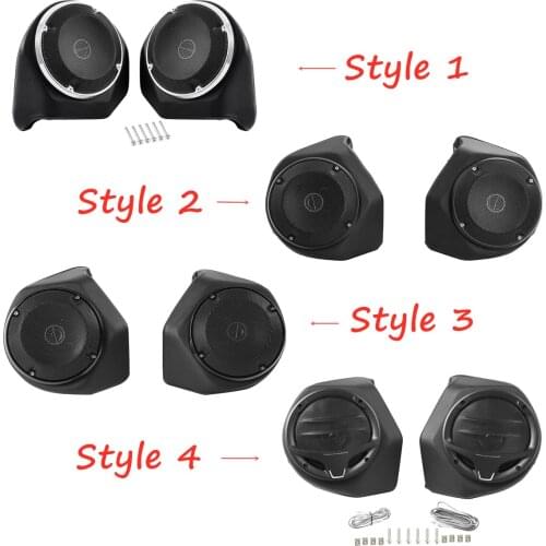Motorcycle King Rear 6.5" Speaker Pods For Harley Touring Tour Pack Electra Glide Road Glide Road King Street Glide 14-21