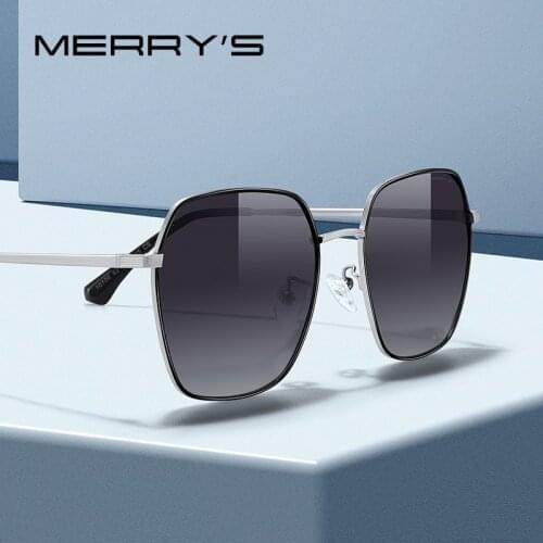 MERRYS DESIGN Women Fashion Square Polarized Sunglasses Men Classic Brand Sunglasses Gradient Lens UV400 Protection S8406