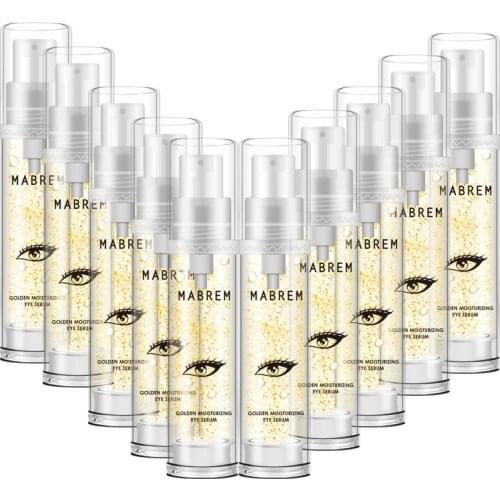 10PCS 22k Golden Eye Serum Moisturizing Anti-Wrinkle Anti-Age Hyaluronic Acid Remover Dark Circles Against Puffiness And Bags