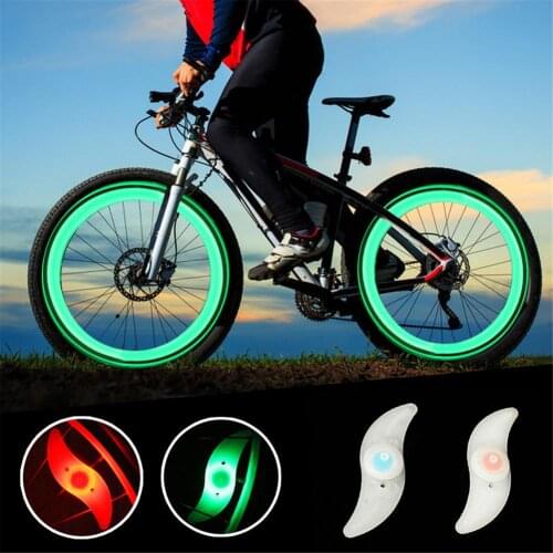 4PCS Bicycle Wheel Light Bike Spoke Light LED Warning Tire Light Cycling Spoke Wire Tyre Willow LED Glowing Lamp Accessories