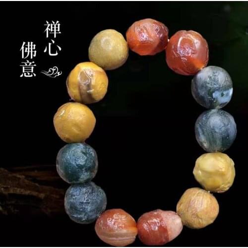 Alxa next door pure natural agate rough-shaped bracelet bracelet, perfect appearance, gorgeous color, creamy texture