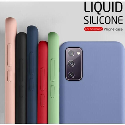 For Samsung Galaxy S20 FE Case Liquid Rubber Silicone Armor Case For Samsung S20FE S 20 FE 20FE Samsun Phone Cover Coque